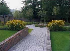 Landscaped garden at Midhurst Hospital