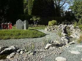 Japanese garden created by Millstone Landscapes in Kingswood